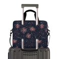 thumbnail image 2 of FORMRS 16" Laptop Bag Carrying Sleeve Case with Handle Travel Shoulder Briefcase, Red and White Fireworks Pattern, 2 of 8