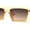 Peach Brown, variant on Womens Flat Top Square Cat Eye Mod Retro Sunglasses Green Smoke