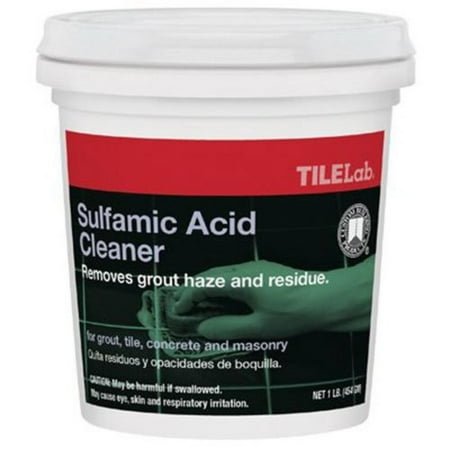 Acid Cement Floor Stain TLSAC1 TLSACRA1 Sulfamic Acid Cleaner Red, Lb, sulfamic acid cleaner, concentrated crystals that will remove dried cement grout & mortar residue,.., By Custom Building Products ()