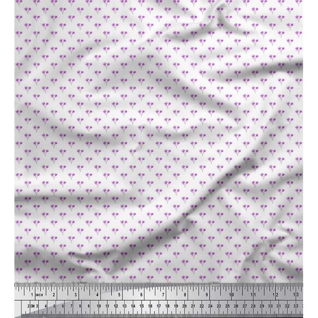 Soimoi Poly Georgette Fabric Artistic Tree Fabric Prints By Yard 52 Inch Wide