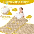 thumbnail image 3 of Golden Christmas Pattern Toddler Nap Mats for Kids Preschool,50"x20" Sleeping Mat Bag or Kids,Toddler Sleeping Bag,Toddler Nap Mat or Daycare, 3 of 6