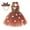 A Brown, variant on TiaoBug Kids Girls Sparkly Sequins Reindeer Costume Christmas Party Outfits Princess Dress with Hair Hoop A Brown 3-4