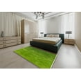 thumbnail image 4 of Ahgly Company Indoor Rectangle Mid-Century Modern Green Oriental Area Rugs, 8' x 10', 4 of 6
