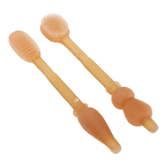 Cepillo de dientes para bebé hendidura limpia fácil de limpiar cerdas apretadas primer cepillo de dientes para bebé herramientas completas Ki para la boca de 0 a 18 meses ANGGREK Otros