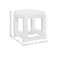 thumbnail image 5 of Picket House Furnishings Woodridge Dressing Stool with White Fabric in Natural, 5 of 8