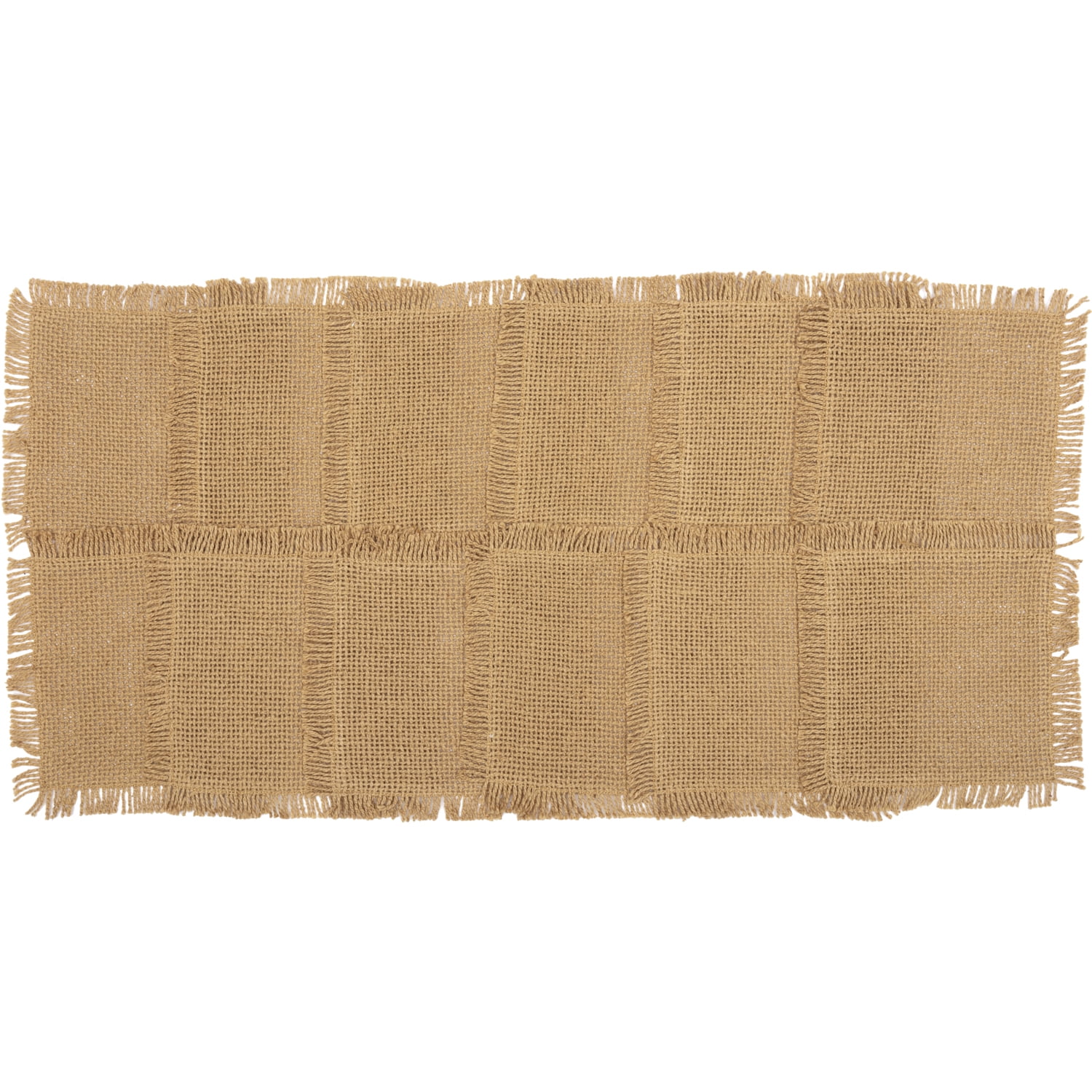 VHC Brands Burlap Cotton Coaster - Thumbnail 2