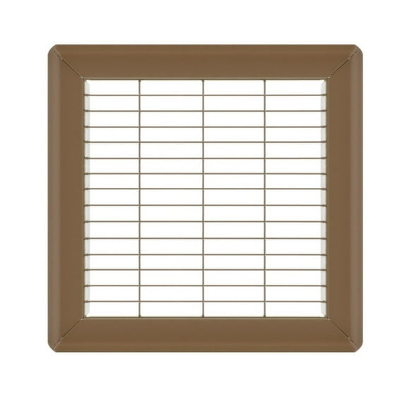 8in x 8in Imperial Brown Heavy Gauge Steel Floor Grille - Heating and Cooling Air Vent