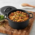 thumbnail image 5 of Pre-Seasoned Cast Iron Mini Dutch Oven Pot with Lid and Dual Handles, Oven Safe, 2-Quart, Round, Black, 5 of 5