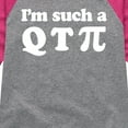 thumbnail image 3 of Instant Message - I'm Such A Q T Pi - Toddler And Youth Girls Raglan Graphic T-Shirt, 3 of 6