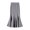 Grey, variant on Fishtail Skirt Elastic High Waist Hip Wrapped Maxi Skirt Solid Color Office Lady Knitting Long Skirt Work Leisure Wear