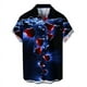 thumbnail image 5 of Camisa casual de moda para hombre con estampado 3D de corazón amoroso nueva de 2024 con solapa de estilo hawaiano, manga corta, ropa transpirable, 5 of 5