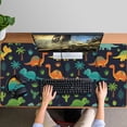 thumbnail image 4 of Long Mouse Pads for Desk,Dark Dinosaur Cactus Pattern Desk Mats on Top Of Desks, Desk Mouse Pad Extra Large with 3mm Non-Slip Base and Stitched Edge for Gaming,Office,Work,Home 47.3"x23.6", 4 of 6