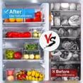 thumbnail image 5 of TechGen Refrigerator Storage Bins, Stackable Fridge Shelf Organizer Baskets with Lids, Clear BPA-Free Containers with Drain Tray and Anti-Slip Base, 10-Pack, 5 of 5