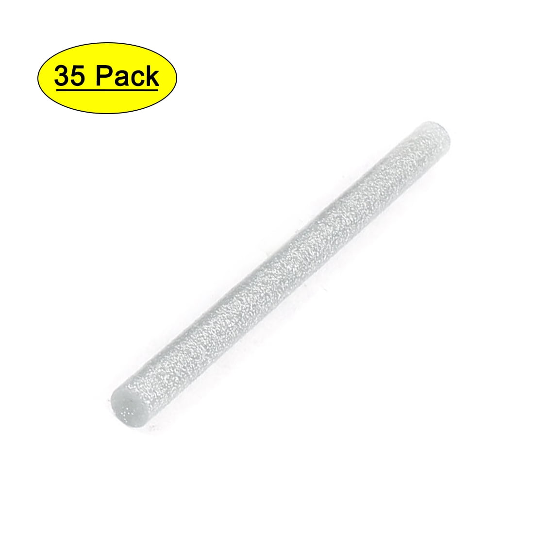 Unique Bargains 35 Pieces Silver Tone Glitter Hot Melt Glue  Adhesive Sticks 7x100mm
