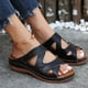 thumbnail image 4 of Amzcrzy Zapatos de mujer,Zapatos de mujer,Zapatillas de mujer, Zapatillas de verano para mujer, cómodas e informales, con plataforma y cuña de color liso. Sandalias Mujer Zapatillas De Casa, 4 of 9