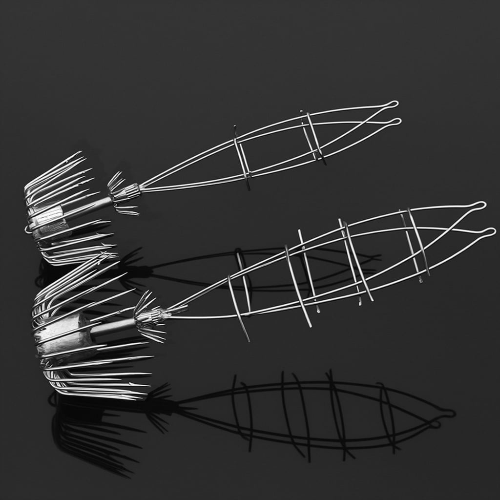 Aurgiarme Double Crowns Baits Cage Rigs Double Umbrellas Jigs Hook Squid Cuttlefish Octopuses Fishing Hook Sharply Fish Hook Enduring