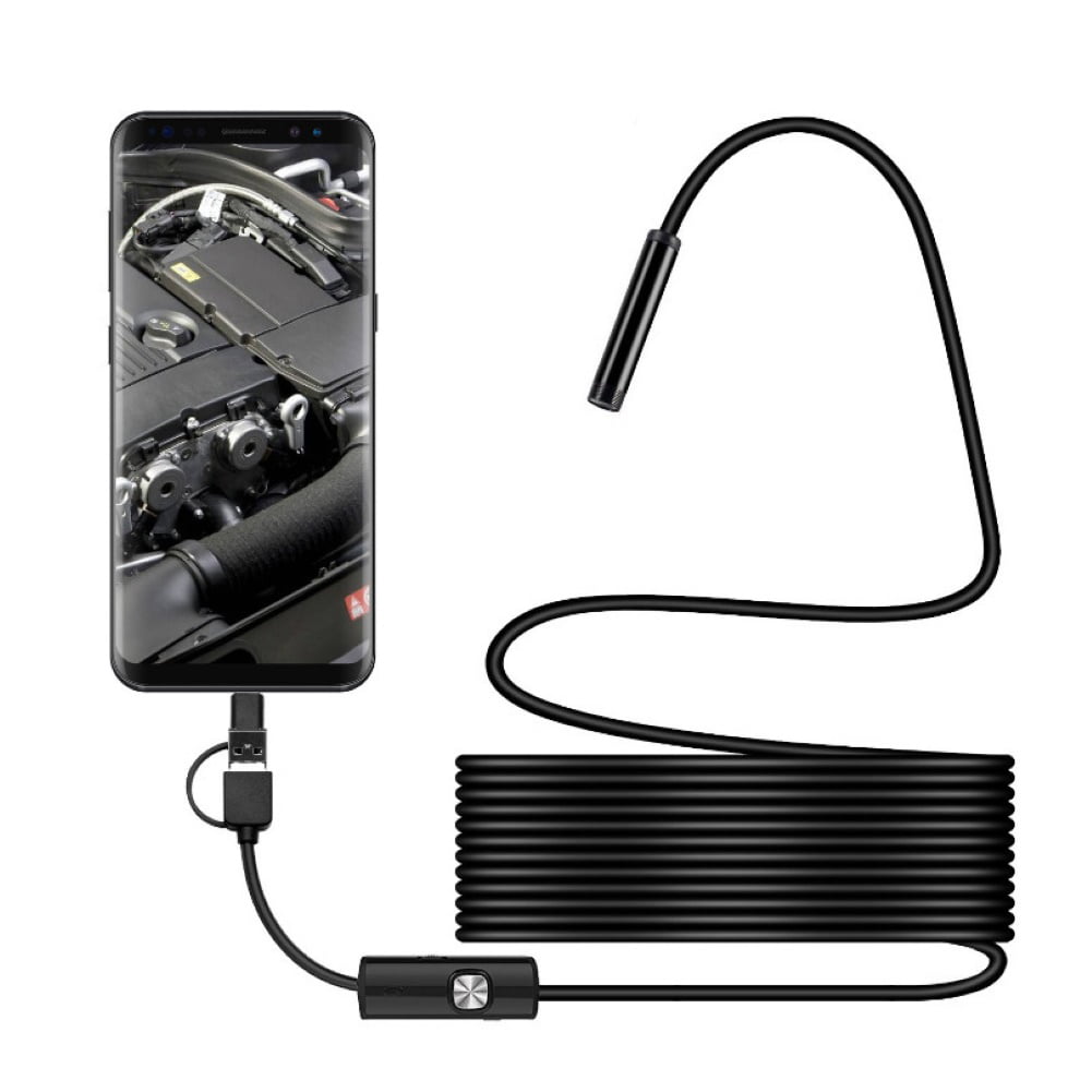 Details about   1/2/5M 7mm Android Endoscope Snake Borescope USB Inspection Camera 6 LED IP67