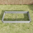 thumbnail image 6 of 7.6x3.7x1ft Raised Garden Bed, Rectangle Galvanized Steel Raised Planter Box, Large Metal Planter Flower Bed for Gardening Vegetables Outdoor Plants, Silver, 6 of 10