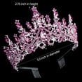 thumbnail image 4 of Vorkoi Tiara Crystal Crowns Princess Rhinestone Crown with Combs Bride Headbands Bridal Wedding Prom Birthday Party Hair Accessories Jewelry for Women Girls, 4 of 4