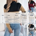 thumbnail image 6 of Daiosportswear Women's Turtleneck Sweater Fall Winter Chunky Knitted Pullover High Low Hem Trendy Basic Jumper Top Khaki, 6 of 8