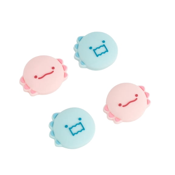 GeekShare Joycon Thumb Grip Caps, Joystick Cover for Switch 1/OLED/Switch Lite,4PCS Dinosaur Axolotl