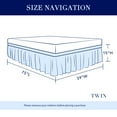 thumbnail image 6 of Subrtex Elastic Wrap Around Bed Skirt Dust Ruffle Smooth Soft Bed Frame Cover 15-inch Drop (Twin, Chocolate), 6 of 6