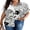 F-White, variant on SOMER Women's Tops Plus Size T Shirt Short Sleeve V Neck Dressy Wrap Flowy 2025 Summer Black