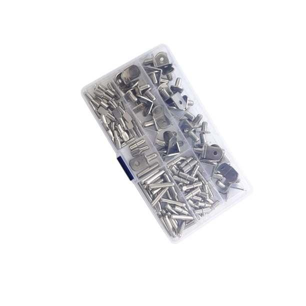 Eigraketly 120 unids/set hogar Hotel cocina estante soporte Pin sala de estar estantería tablero soporte clavija surtido Kit muebles Hardware Herramientas y ferretería