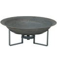 thumbnail image 1 of Sunnydaze Foyer Extérieur de Camping Ou de Jardin en Fonte avec Finition Résistante à la Chaleur Bol Rond Moderne avec Support - 23 Pouces - Bronze, 1 of 5
