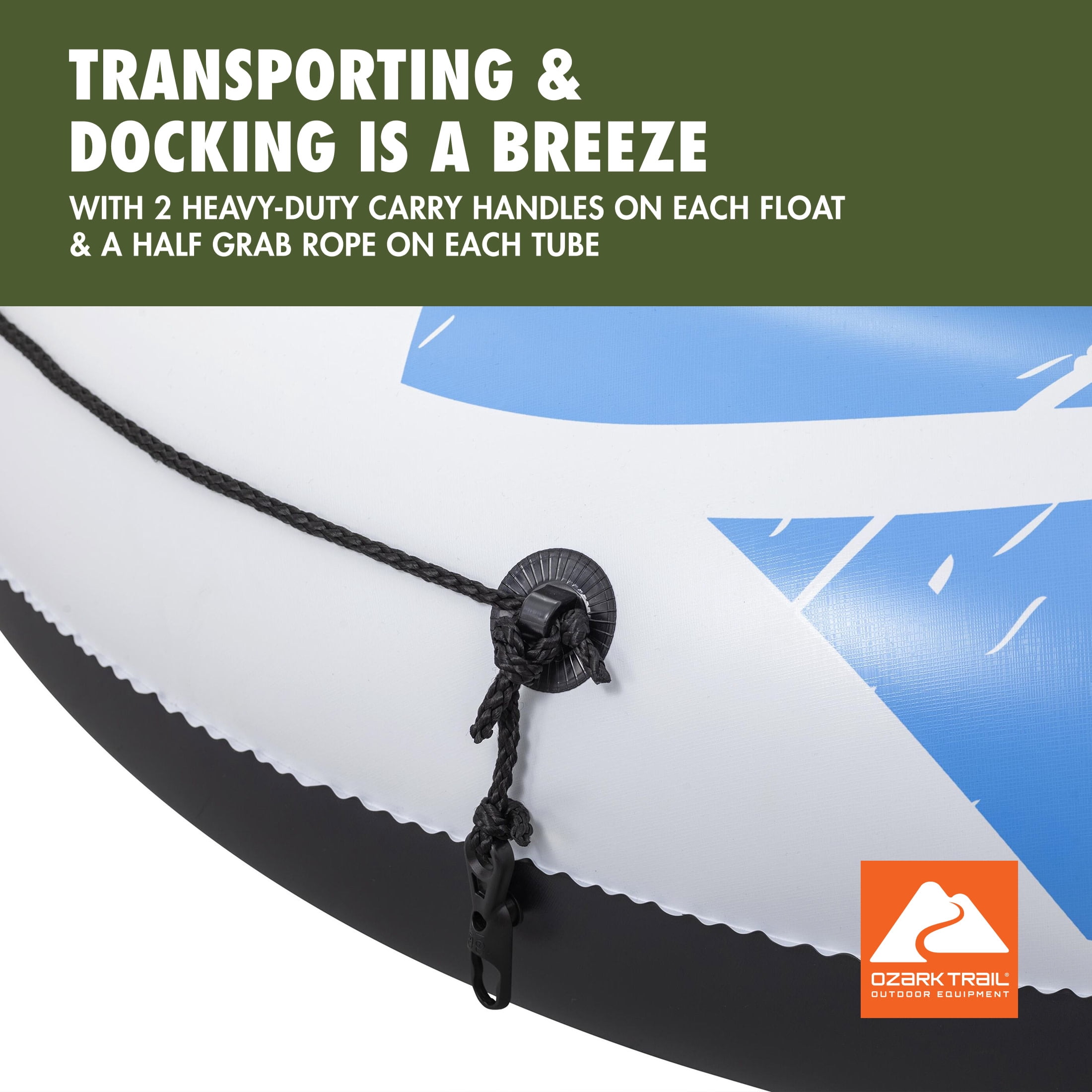Ozark Trail Rapid Rider River Tube 2-Pack and Inflatable Cooler Combo