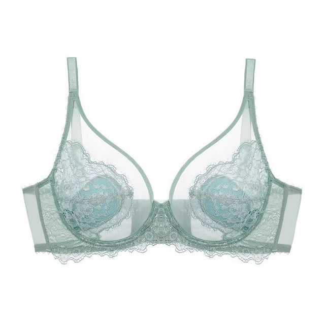 Womens Bra,Casual Thin Large Bust Small Shape Full Cups Curved with Support