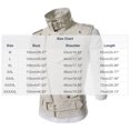 thumbnail image 2 of Ceisia Men's Solid Lapel Faux Leather Sleeveless Biker Vest Zipper Decor Slim Fit Streetwear Outerwear For Party Gift, 2 of 4
