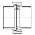 thumbnail image 2 of Lesso America 497-010 (10 Pack), Plumbing, PVC Pipe Fitting, Union w/O-ring Seal  ,SCH40, 1", 2 of 4