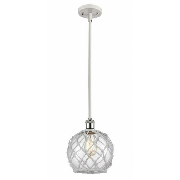 Innovations Lighting - Farmhouse Rope - 1 Light Stem Hung Mini Pendant In