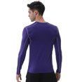thumbnail image 5 of TOPTIE Men's Long Sleeve Compression Shirt, Athletic Workout Base Layer-Red-S, 5 of 7
