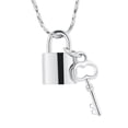 thumbnail image 1 of Constantlife Steel Lock & Key Cremation Pendant Small Urns For Ashes Keepsake Mini Urn Necklace, 1 of 4