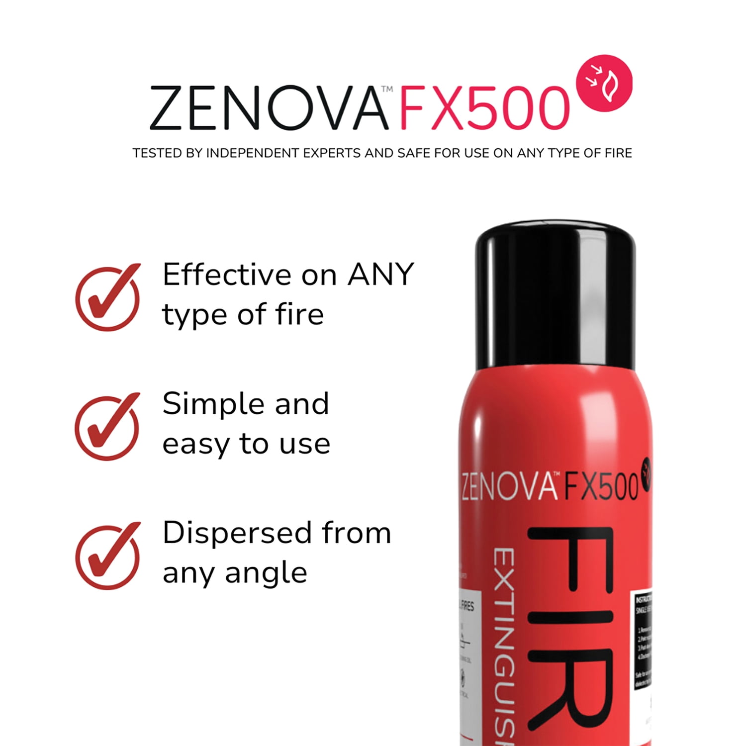 ZENOVA FX500 Fire Extinguishing Aerosol Spray, FX500