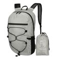 thumbnail image 2 of Hvmvliv Foldable Hiking Backpack Outdoor Travel Sackpack Lightweight Travel Backpack, Small Knapsack for Teen Outdoor Sports Travel Gray, 2 of 5