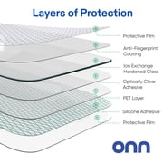 onn Corning Glass Screen Protector for iPhone® 16 Pro Max, Made with Durable Glass by Corning™ for Ultimate Protection, Includes Easy Application Tray