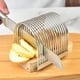 thumbnail image 5 of Xihbxyly Rebanadora de Pan de Acero Inoxidable, Base de Plástico Resistente, Diseño Antideslizante, Fácil de Usar, Cortador Multiusos para Pan y Queso, Esencial para La Cocina, Tamaño 14 X 10,5 X 9,2, 5 of 6