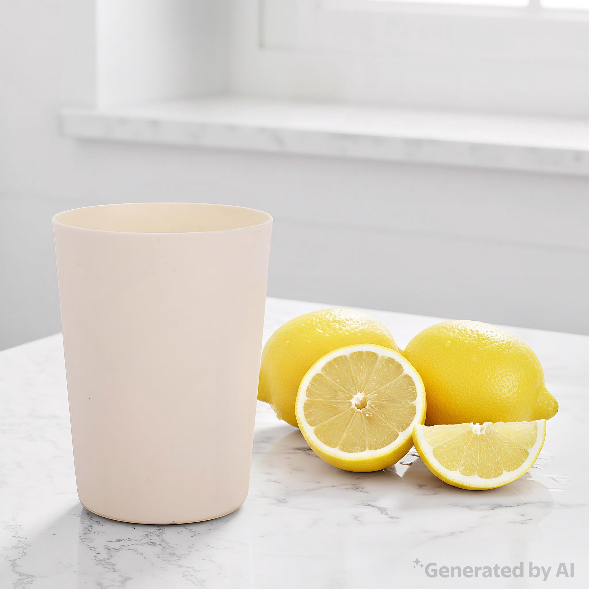 (10 pack) Mainstays - Cream Round Plastic Tumbler, 18-Ounce