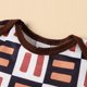 thumbnail image 3 of Gibobby Ropa Para Bebe con estampado de manga corta para niños y niñas, ropa para recién nacidos(Marrón, 3-6 Meses), 3 of 5