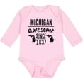 thumbnail image 3 of Inktastic Michigan Awesome Since 1837 Boys or Girls Long Sleeve Baby Bodysuit, 3 of 5