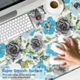 thumbnail image 2 of Long Mouse Pads for Desk,Pioneer Flower Floral Print Pattern Desk Mats on Top Of Desks, Desk Mouse Pad Extra Large with 3mm Non-Slip Base and Stitched Edge for Gaming,Office,Work,Home 47.3"x23.6", 2 of 6