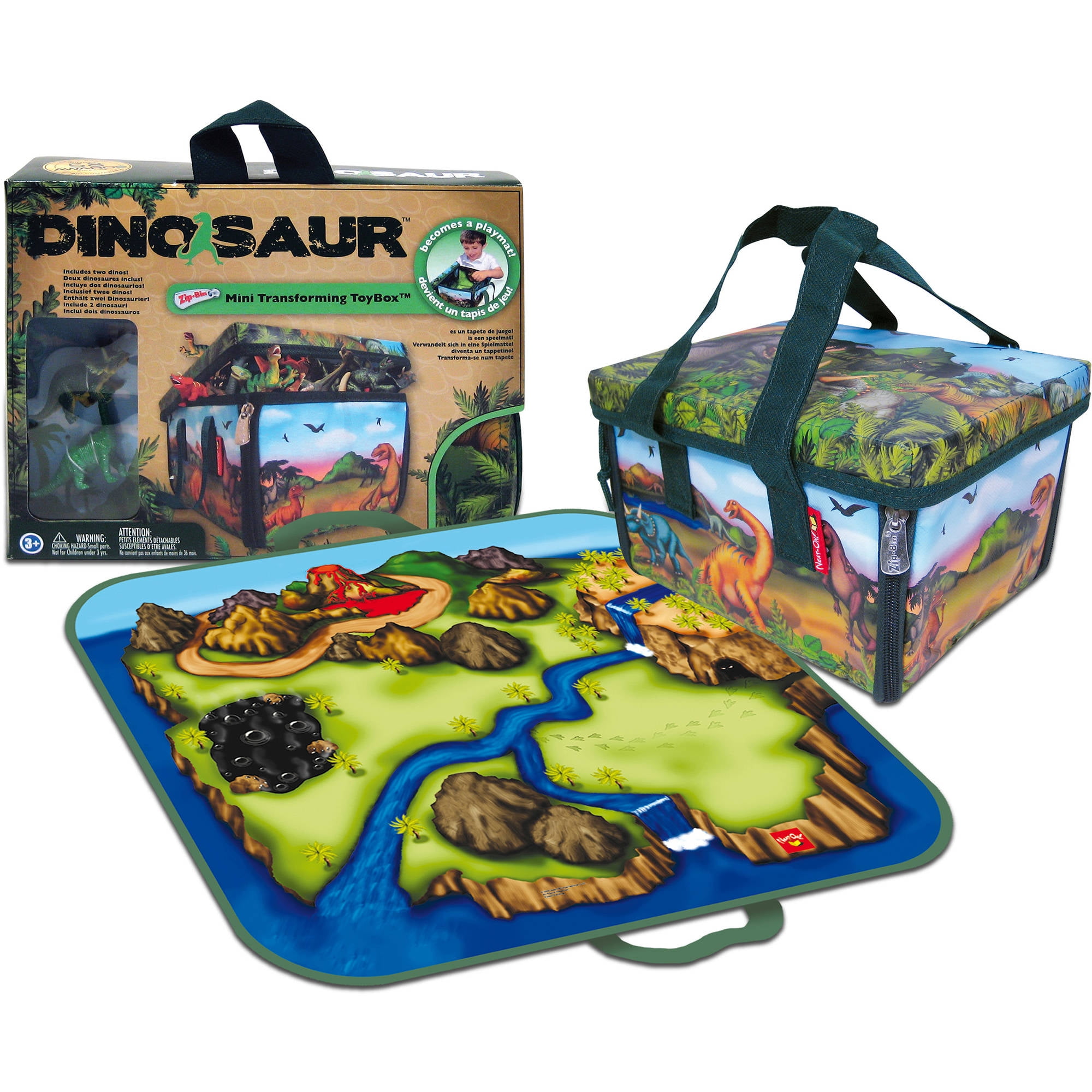 Neat-Oh! ZipBin Dinosaur Mini Playset - Walmart.com - Walmart.com