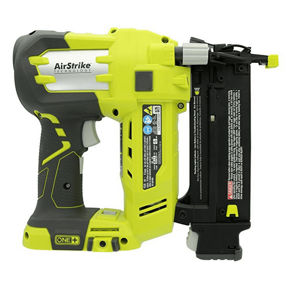 RYOBI 18VOLT ONE+ AIRSTRIKE CORDLESS BRAD NAILER, 18GAUGE, TOOL ONLY