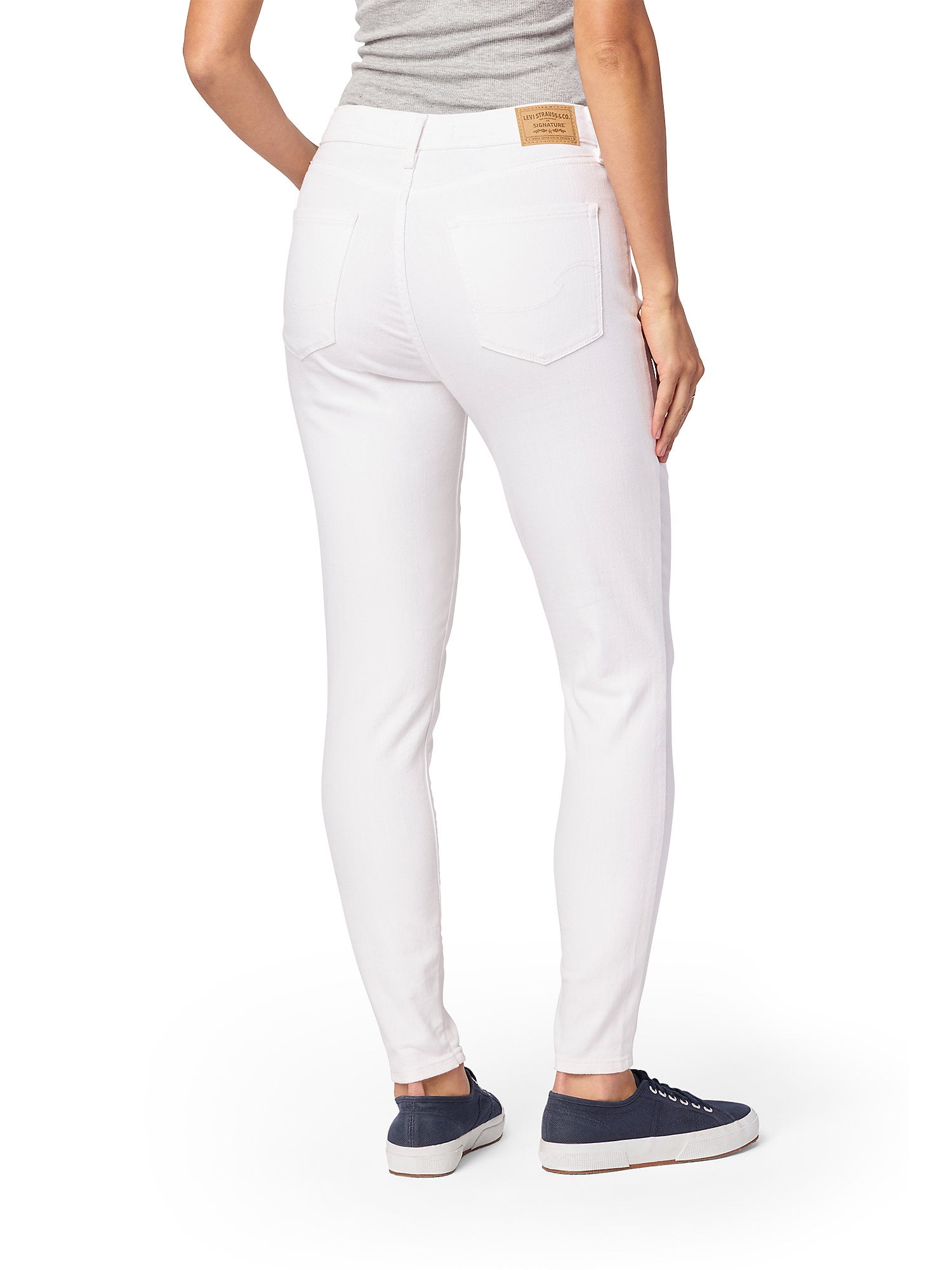 Levi Strauss Signature Women's and Women's Plus High Rise Skinny Jeans, Inseams: Short, Regular and Long, Sizes 2-28