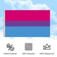 thumbnail image 3 of BVEBJDX Rainbow Pride Flag 3x5 Ft - Lgbtq Outdoor Nylon Banner with 6 Sewn Stripes, Vibrant Fade Resistant Color, 3 of 7