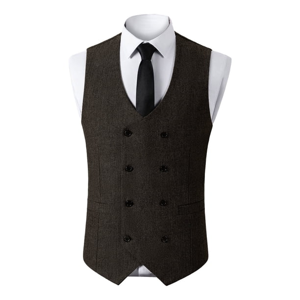 Camiseta sin mangas con cuello en V para hombre, color liso, sin mangas, cuello en V, informal, de moda, blusa para hombre