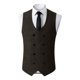 thumbnail image 1 of Camiseta sin mangas con cuello en V para hombre, color liso, sin mangas, cuello en V, informal, de moda, blusa para hombre, 1 of 6